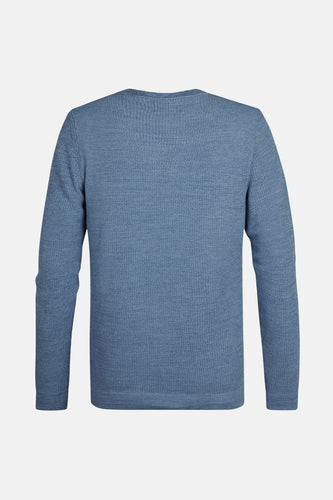 Pull à col rond - bleu - Petrol Industries®