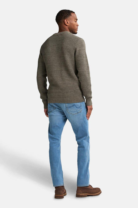 Pull met ronde hals - groen