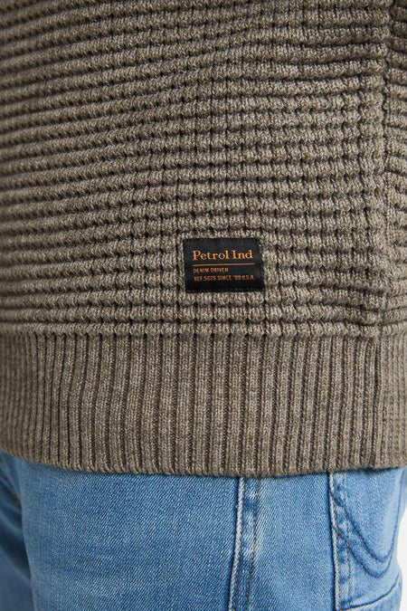 Pull met ronde hals - groen