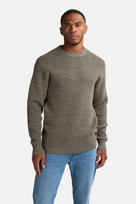 Pull met ronde hals - groen