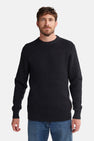 Pull met ronde hals - zwart
