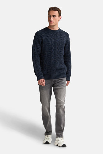 Trui met ronde hals blauw - Petrol Industries®