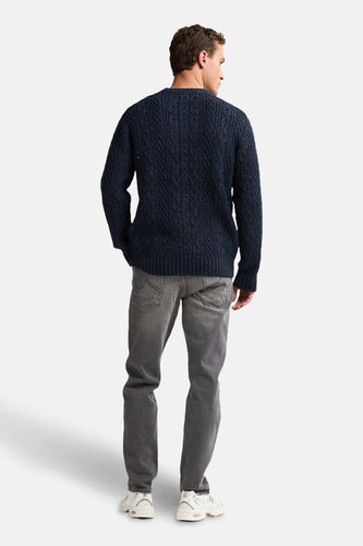 Trui met ronde hals blauw - Petrol Industries®