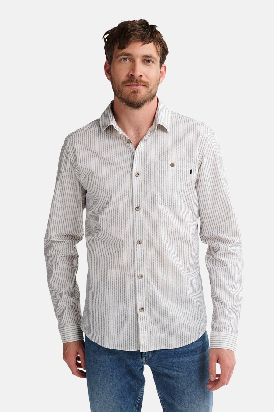 Hemd met lange mouwen - Blauw