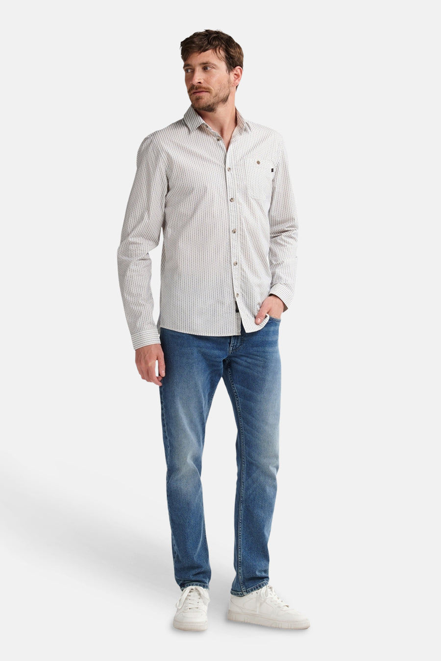 Hemd met lange mouwen - Blauw