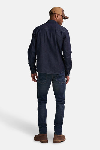 Hemd met lange mouwen - Dark blue denim