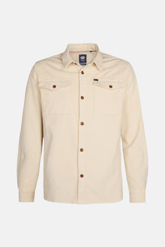Beige corduroy overhemd van Petrol Industries, met lange mouwen en borstzakken.