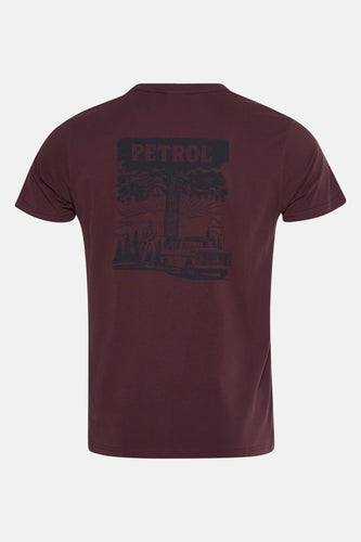 T-shirt à manches courtes - bordeaux