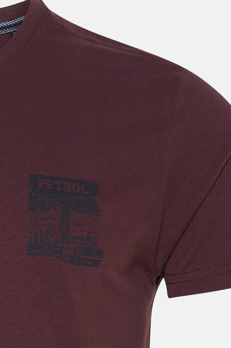 T-shirt à manches courtes - bordeaux - Petrol Industries®