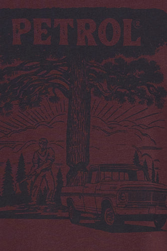 T-shirt à manches courtes - bordeaux - Petrol Industries®