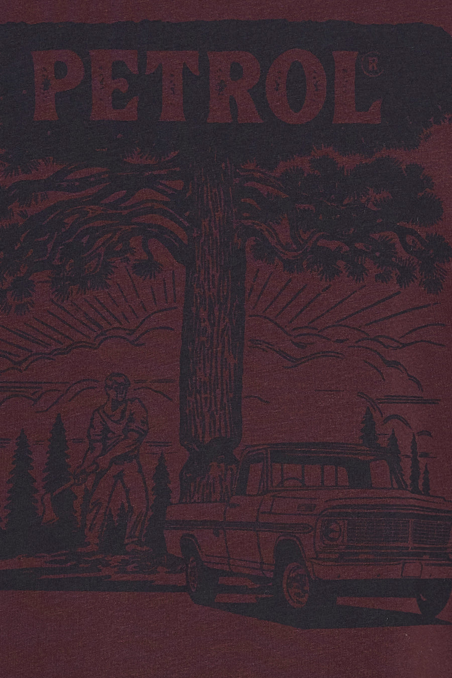 T-shirt à manches courtes - bordeaux - Petrol Industries®