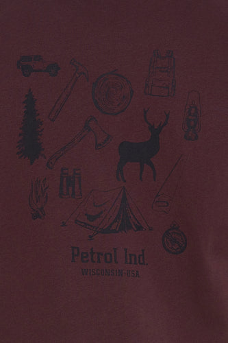 T-shirt à manches courtes - bordeaux - Petrol Industries®