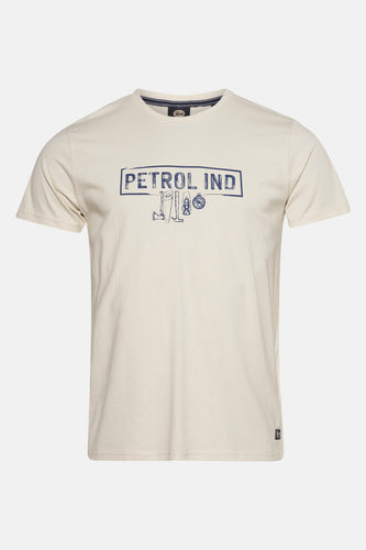 T-shirt met korte mouwen - Ecru - Petrol Industries®
