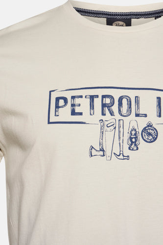 T-shirt met korte mouwen - Ecru - Petrol Industries®