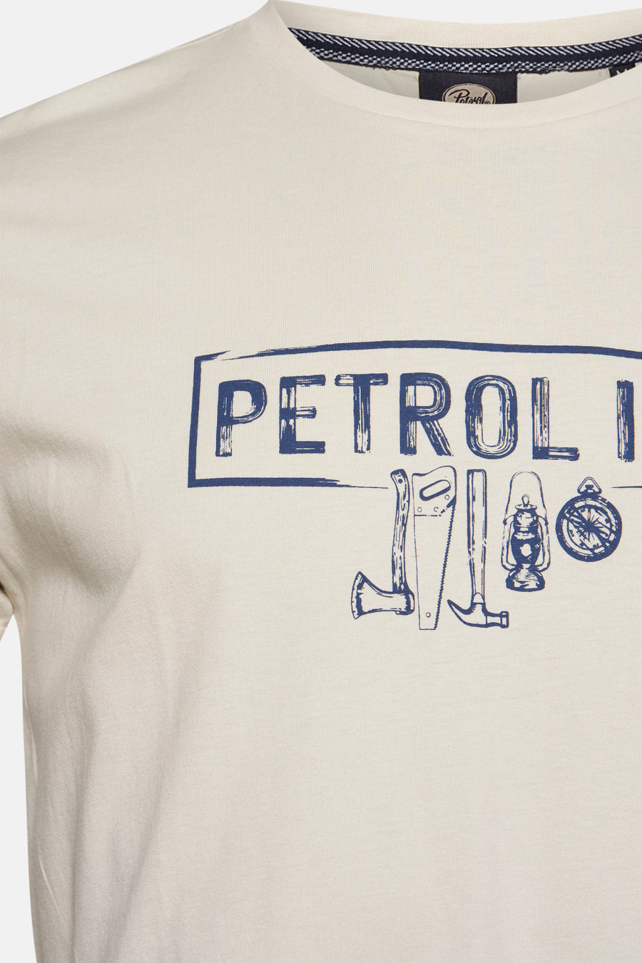 T-shirt met korte mouwen - Ecru - Petrol Industries®