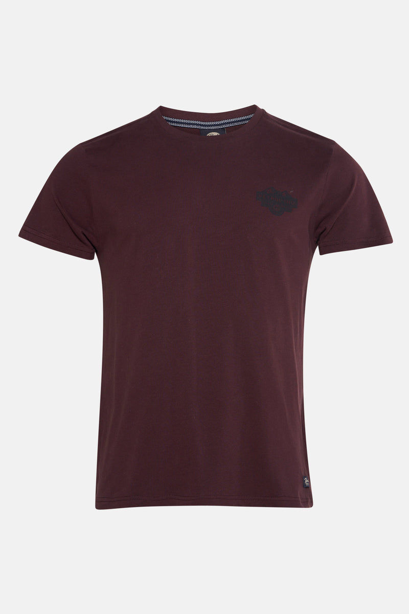 T-shirt à manches courtes - bordeaux