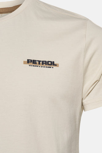 T-shirt met korte mouwen - Ecru - Petrol Industries®