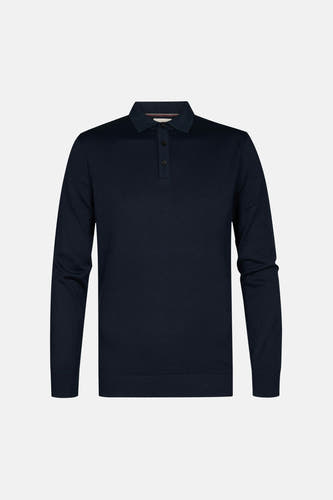 Pull col O - bleu