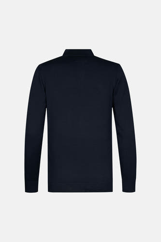Pull col O - bleu
