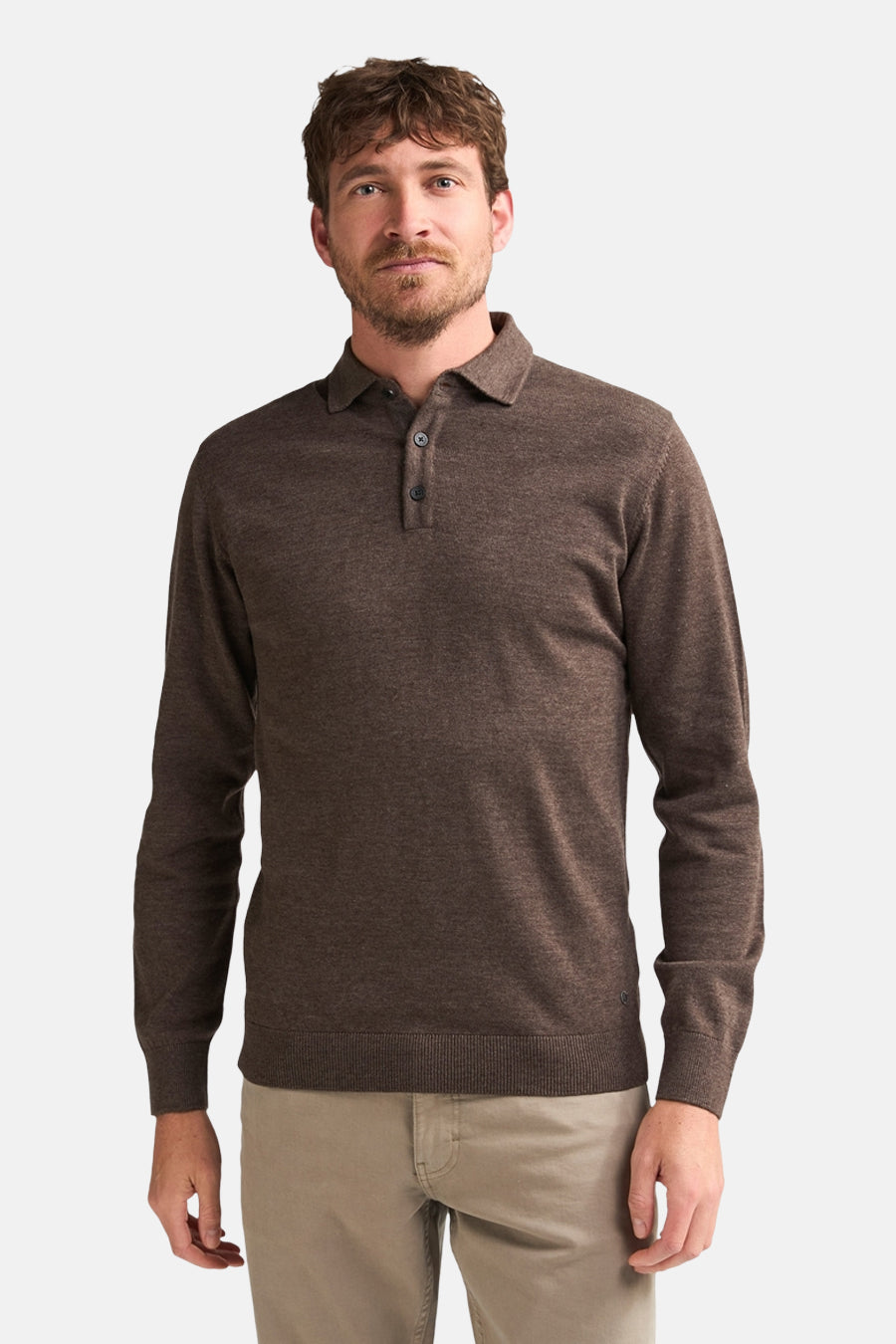 Pull col O - brun