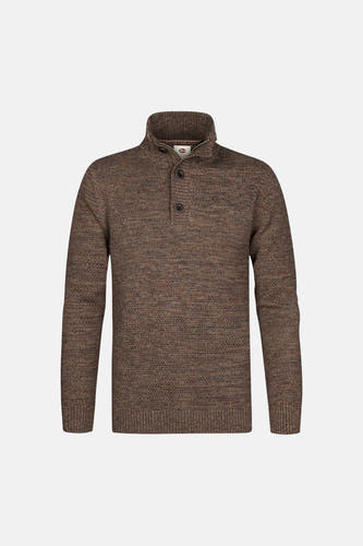 Pull col roulé brun - Petrol Industries®