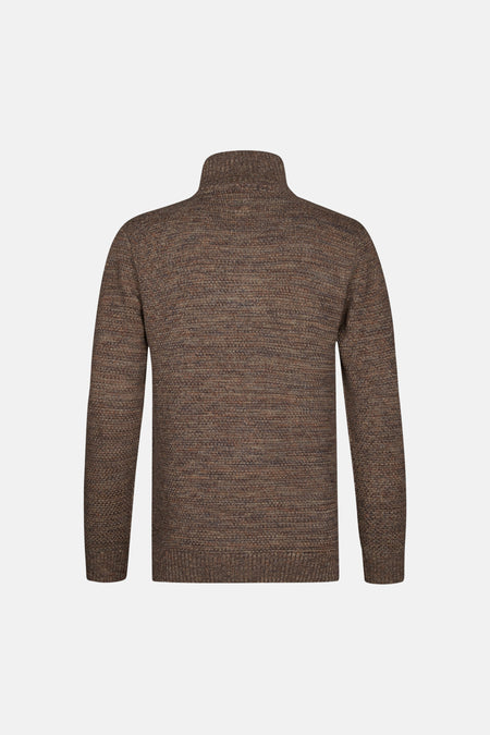 Pull col roulé brun - Petrol Industries®