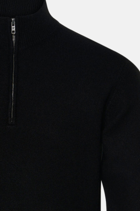 Pull O-hals - zwart