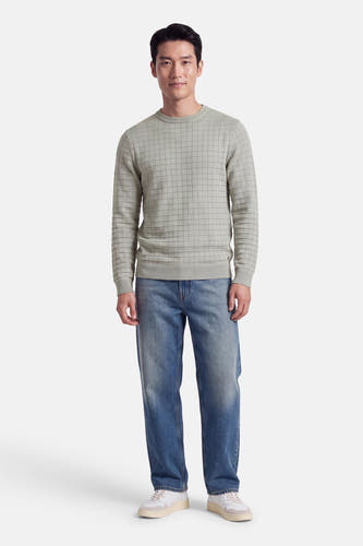 Pull col O - gris