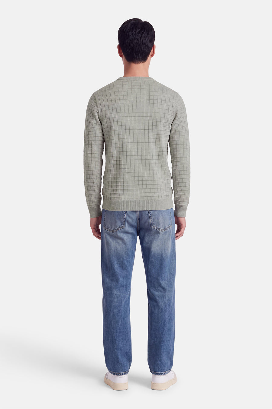Pull col O - gris