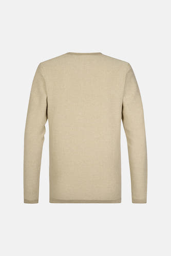 Trui met ronde hals beige - Petrol Industries®