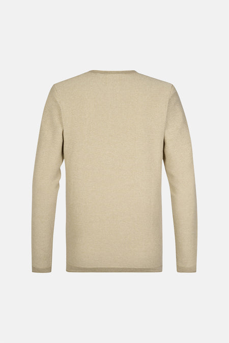 Trui met ronde hals beige - Petrol Industries®
