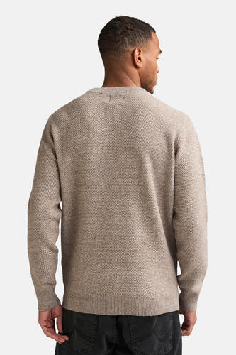 Pull col O - beige