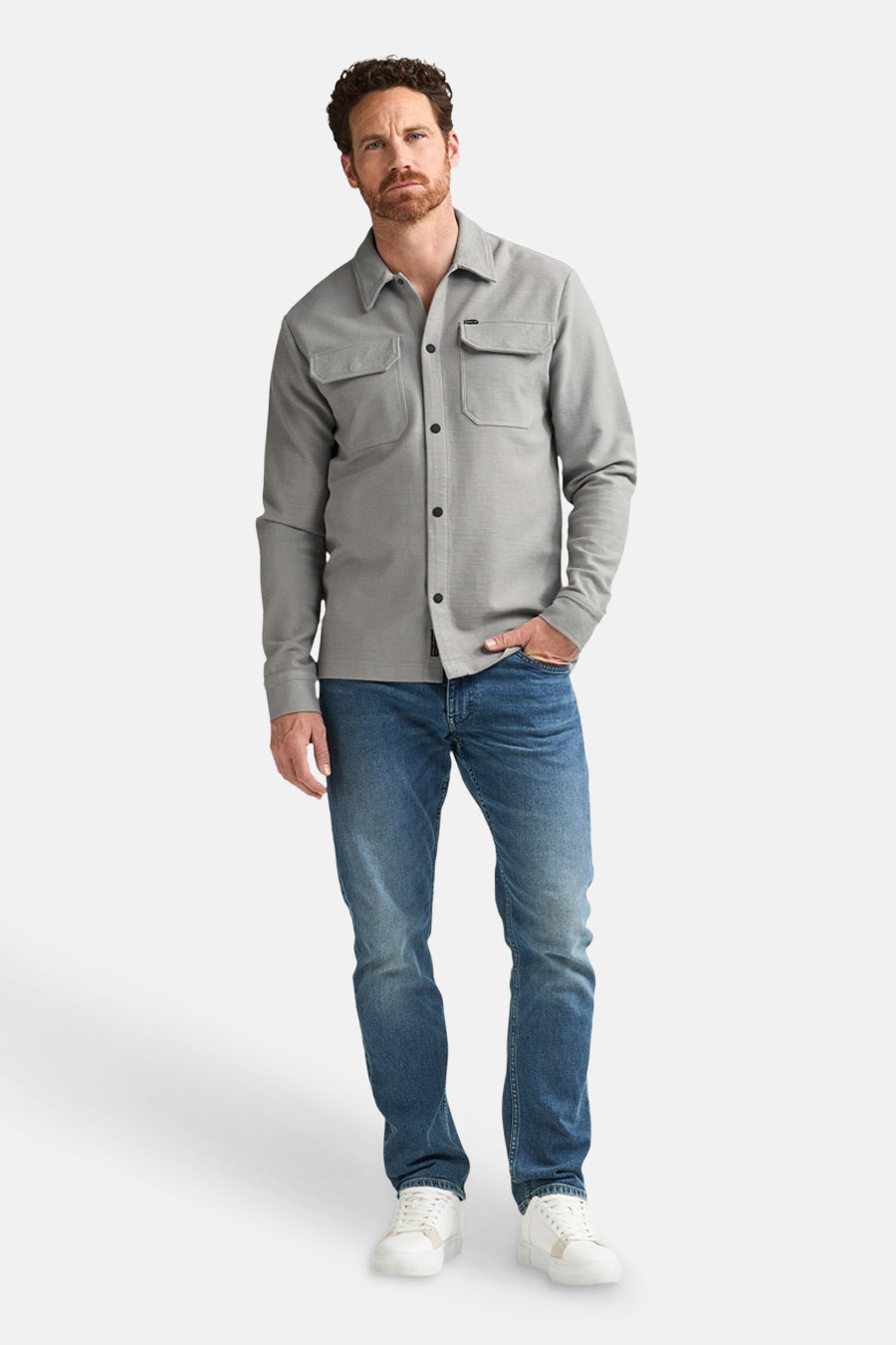 Hemd met lange mouwen - Ice Grey