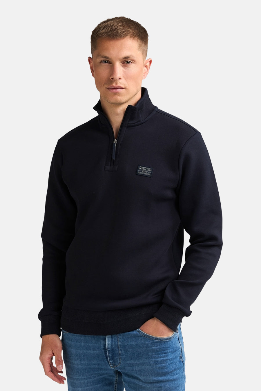 Sweater met rolkraag blauw - Petrol Industries®