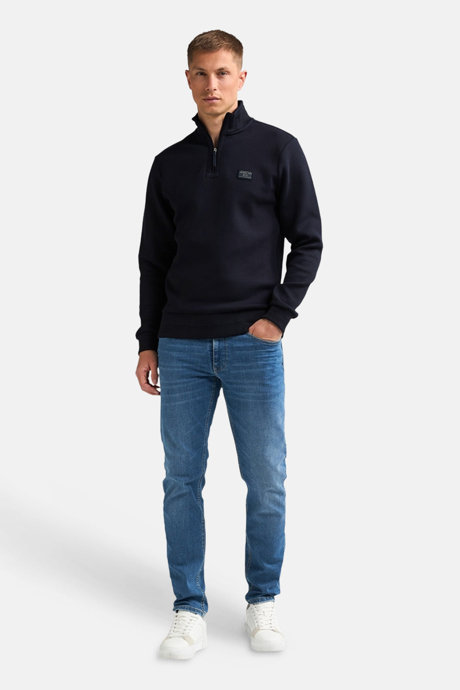 Sweater met rolkraag blauw - Petrol Industries®