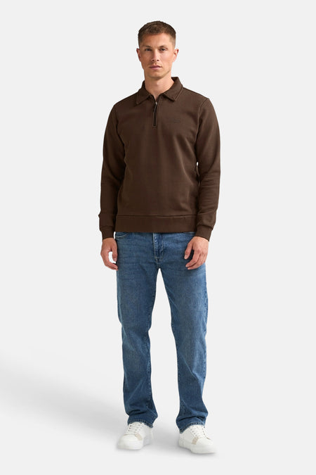 Sweat col O brun - Petrol Industries®