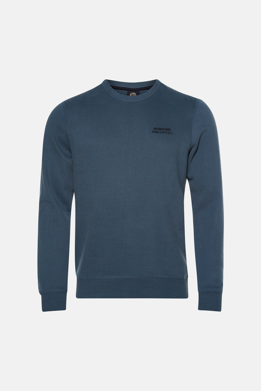 Sweat col O - bleu