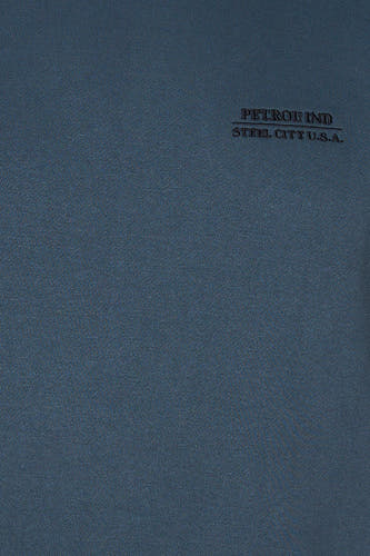 Sweat col O - bleu