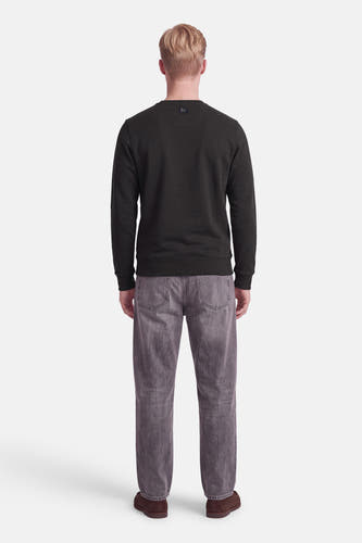Sweat col O - gris
