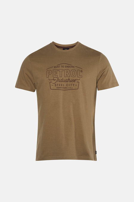 T-shirt (korte mouwen) beige - Petrol Industries®
