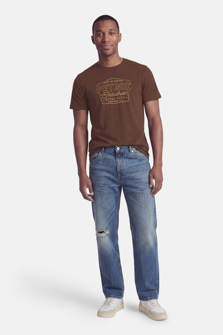 T-shirt (korte mouwen) bruin - Petrol Industries®