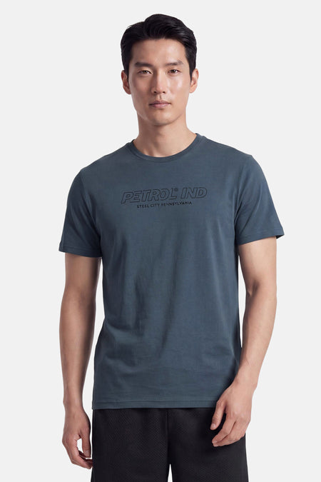 T-shirt (korte mouwen) blauw - Petrol Industries®