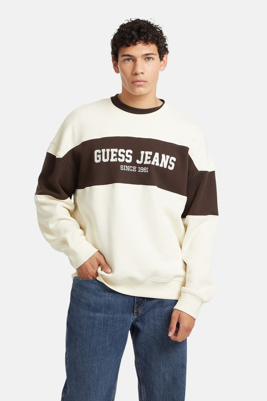 Sweater met ronde hals beige - Guess®