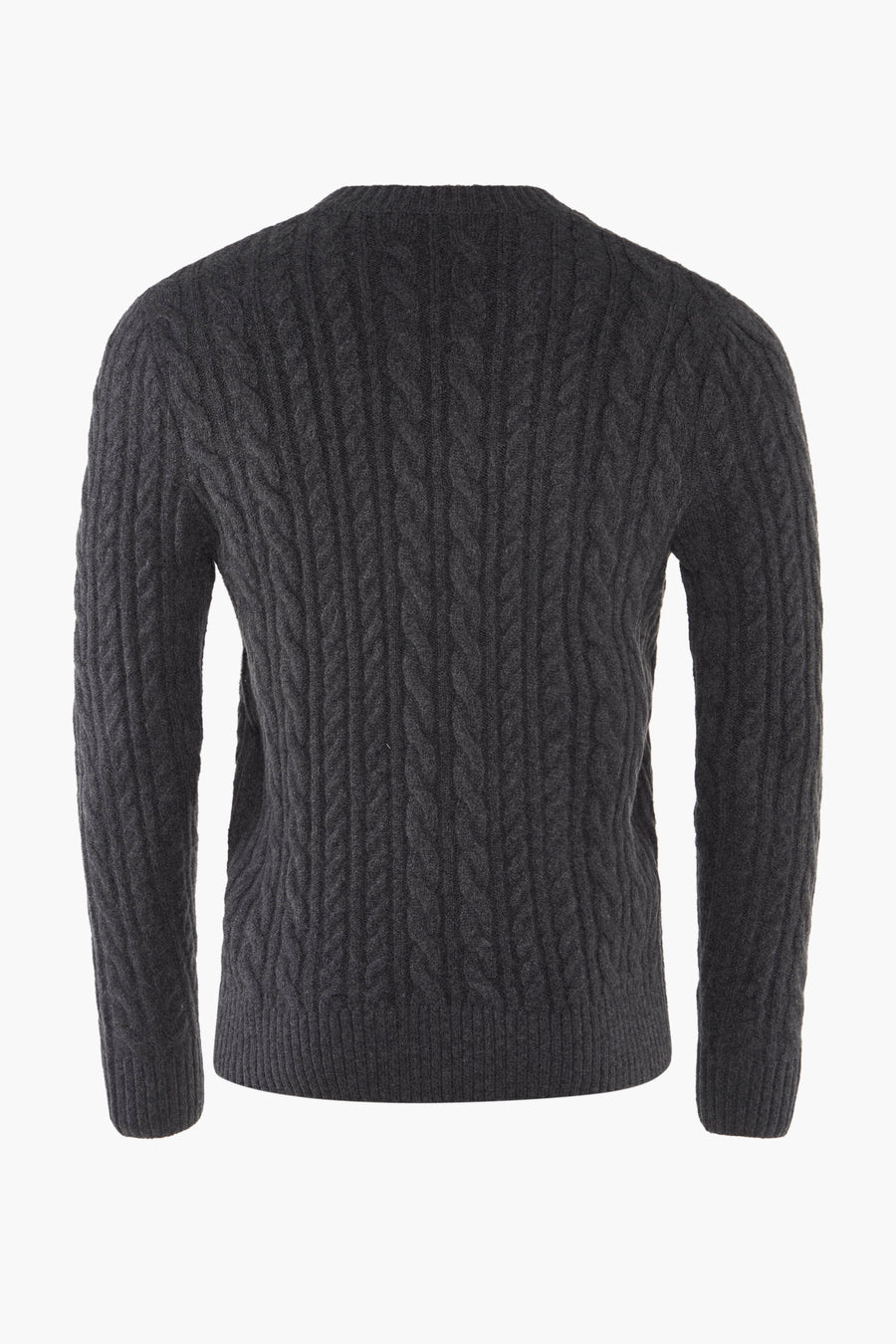 Pull met ronde hals - grijs