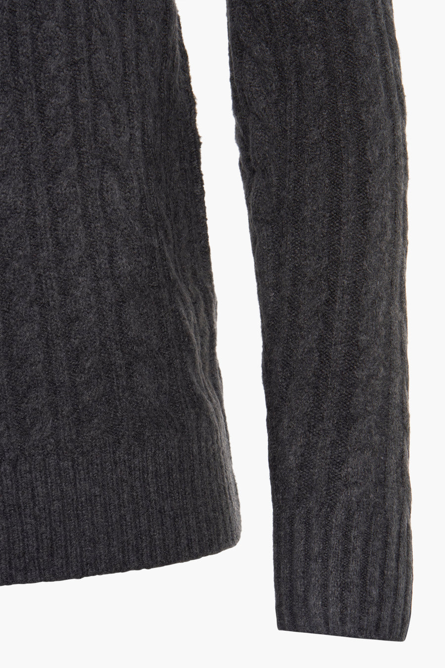 Pull met ronde hals - grijs