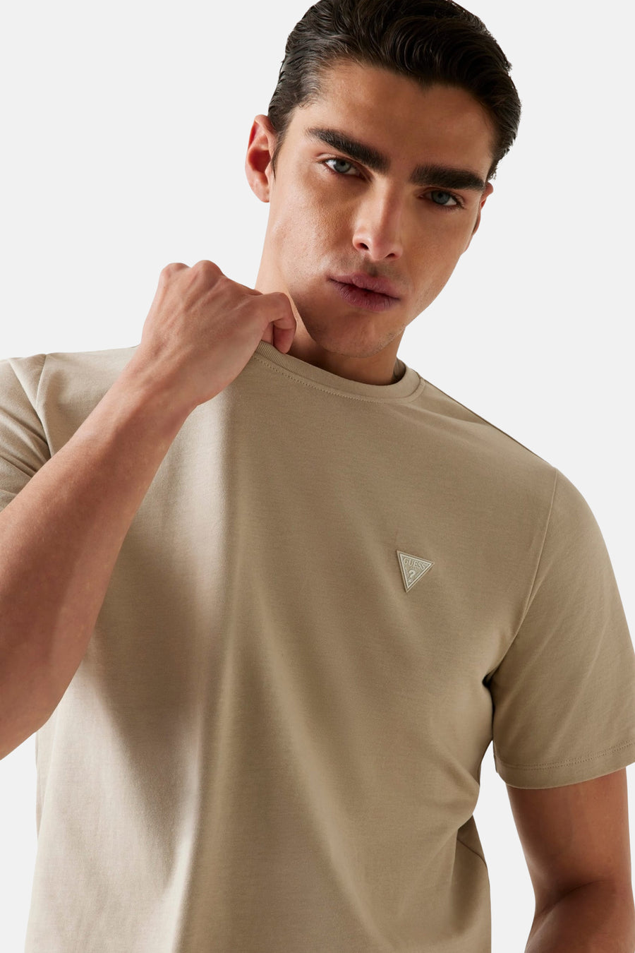 T-shirt met korte mouwen - beige - Guess®