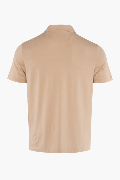 Polo met korte mouwen - beige