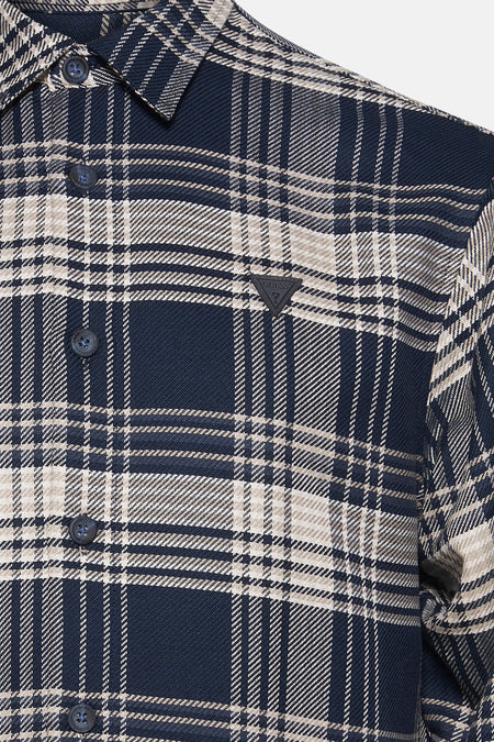 Hemd met lange mouwen - blauw