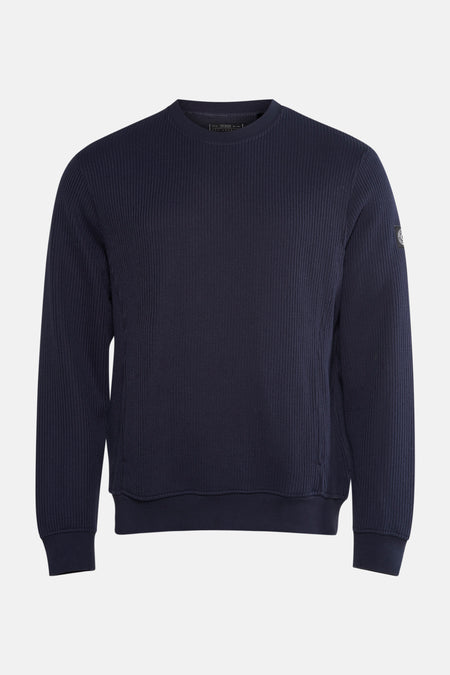 Pull met ronde hals - blauw