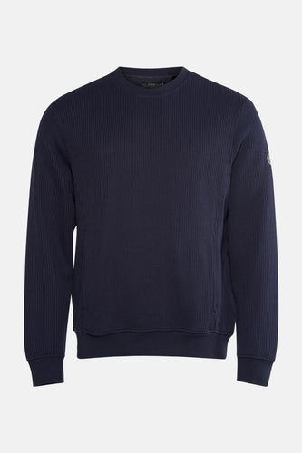 Pull met ronde hals - blauw